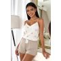 Women's cotton pajama top with straps - Sandi top - 2