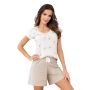 Women's short sleeve cotton pajamas - Sandi 1/2 - 2