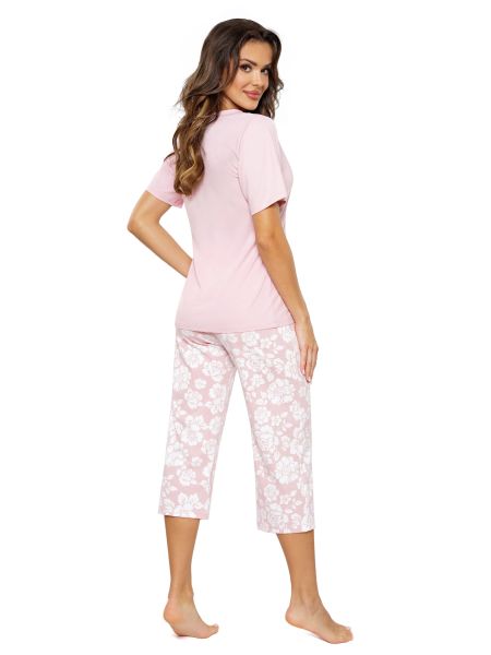 Cotton pajamas with 3/4 pants - Rosalia 3/4 - 3