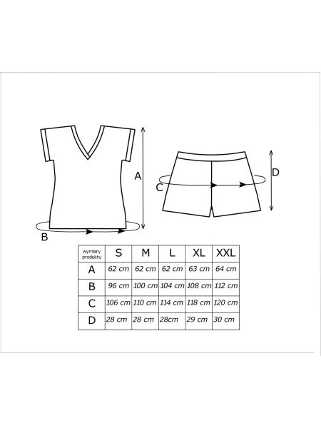 Women's cotton pajamas with shorts - Rosalia short - 4