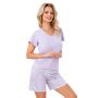 Women's floral cotton pajamas - Fiorella 1/2 - 3