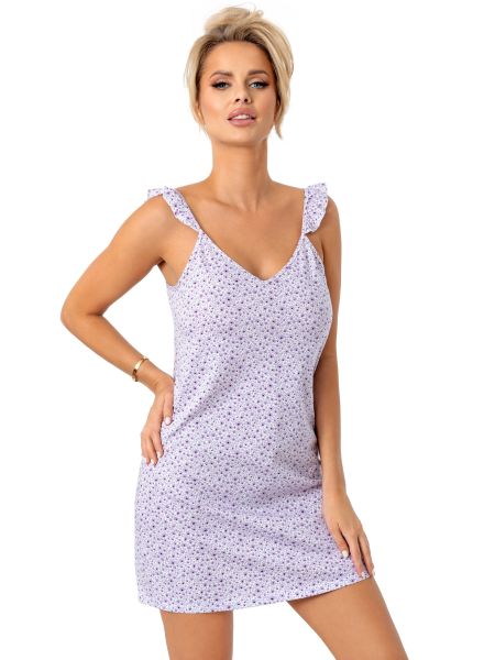 Women's cotton floral nightdress - Fiorella - 2