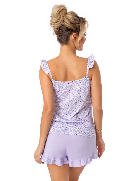 Strapless cotton women's pajamas - Fiorella top - 2