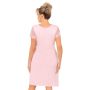 Women's nightdress with lace - Livia plus size powder pink - 3