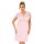 Women's nightdress with lace - Livia plus size powder pink
