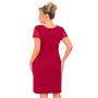 Women's nightdress with lace - Livia plus size burgundy - 3