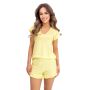 Women's pajamas with frill - Iza short yellow - 2