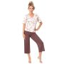 Women's viscose pajamas 3/4 pants - Amaris 3/4 - 3