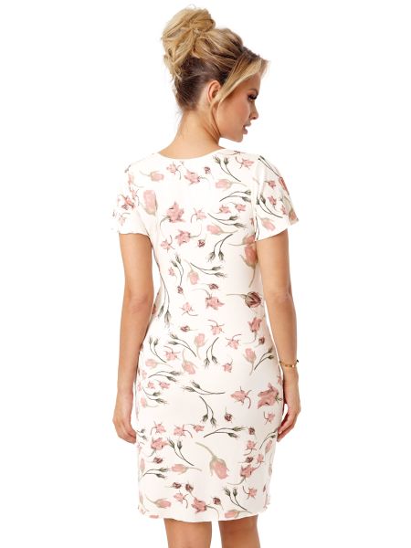 Viscose nightdress with flowers - Amaris - 3