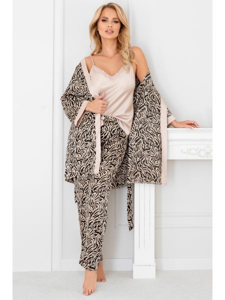 Women's satin bathrobe - Sheila