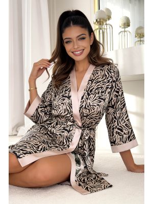 Women's satin bathrobe - Sheila