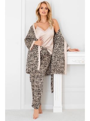 Women's satin bathrobe - Sheila