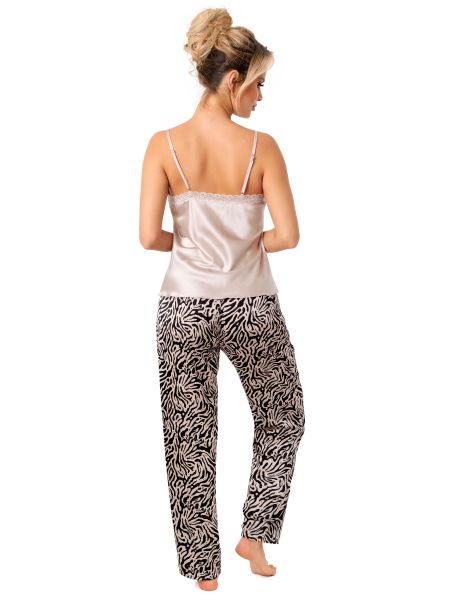 Satin pajamas with long pants - Sheila long - 3