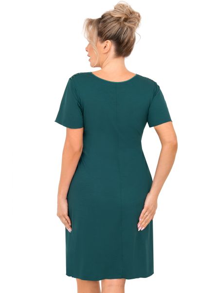 Women's nightdress - Melania green plus size - 2