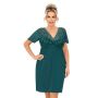 Women's nightdress - Melania green plus size - 2
