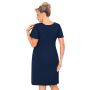 Women's nightdress - Melania plus size navy blue - 3