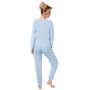 Women's long pajamas blue - Star long - 4