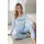 Women's long pajamas blue - Star long