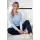 Women's cotton pajamas with long pants - Star long navy blue