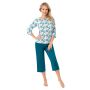 Women's elegant pajamas with 3/4 pants - Irmina 3/4 - 3