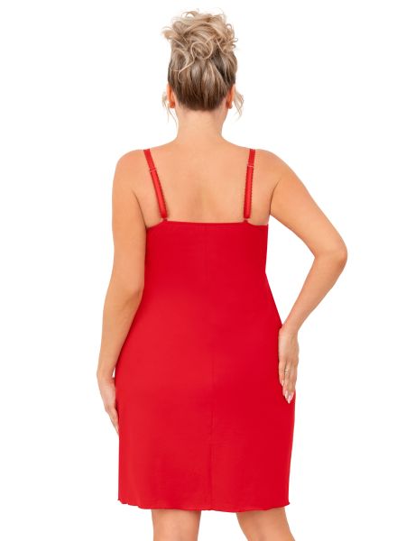 Sexy plus size nightdress - Sylvia red plus size - 3