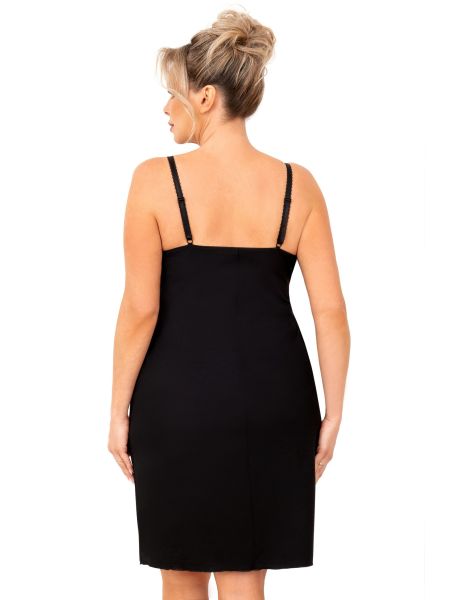 Sexy plus size nightdress - Sylvia black plus size - 2