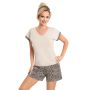 Women's pajamas in leopard print short - Omari short - 3