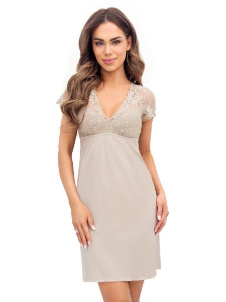 Women's nightdress with lace - Daria cappuciono - 2