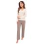 Women's pajamas long pants - Daphne long beige - 3