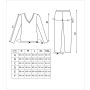 Women's pajamas long pants - Daphne long beige - 5
