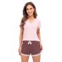 Women's lace pajamas - Daphne short pink - 3