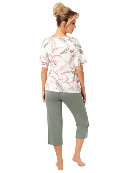 Women's 3/4 pants pajamas - Michelle 3/4 - 3