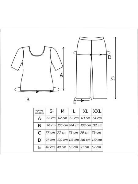 Women's 3/4 pants pajamas - Michelle 3/4 - 4