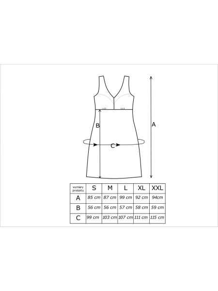 Elegant nightdress with lace - Kristina navy blue - 3