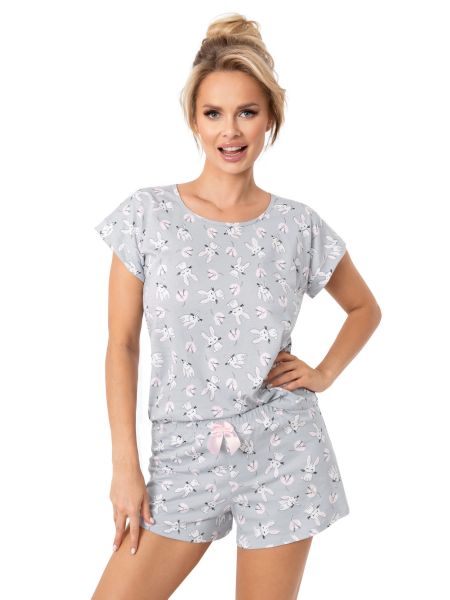 Women's cotton pajamas with short pants - Bunny short - 2