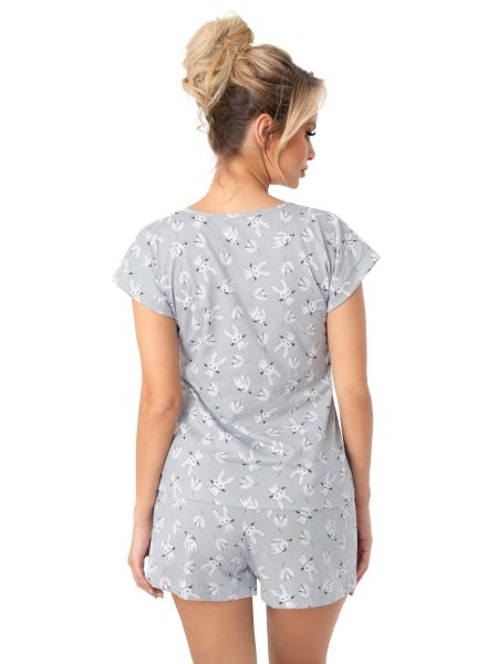 Women's cotton pajamas with short pants - Bunny short - 3