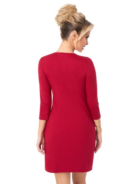 Women's nightgown 3/4 sleeve - Margo maroon - 3