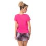 Checked cotton pajamas - Sleep short fuchsia - 5