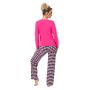 Women's checkered cotton pajamas - Sleep long fuchsia - 3