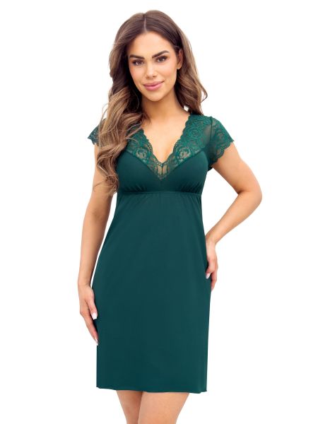Elegant shirt with lace - Ivana green - 2
