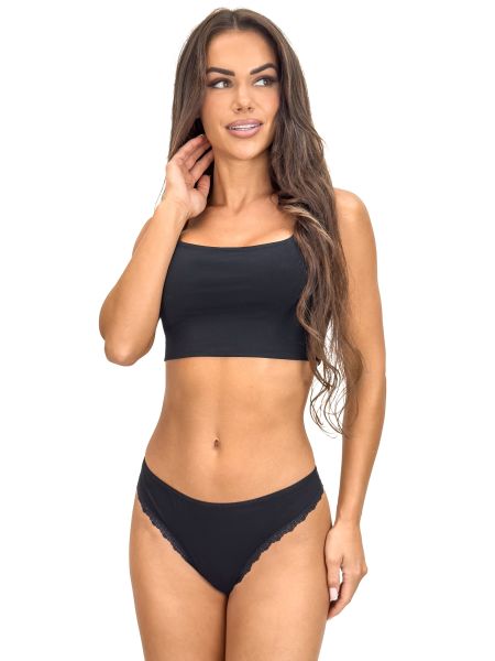 Women's cotton brazilians - 253 black