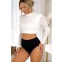 Women's full cotton panties - 251 black - 2