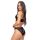 Women's cotton panties with lace - 247 black