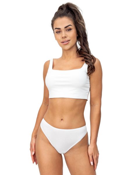 Cotton panties with lace - 247 white - 2