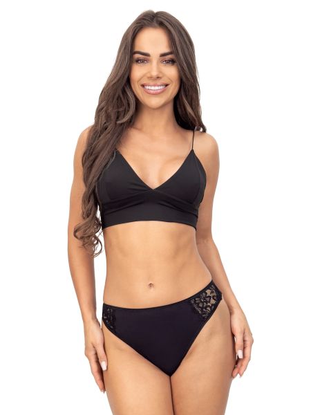 Black lace thong - 245 black - 2