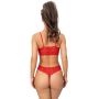 Lace soft bra - 245 red - 5