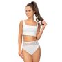 High-waisted panties with lace - 244 white - 3