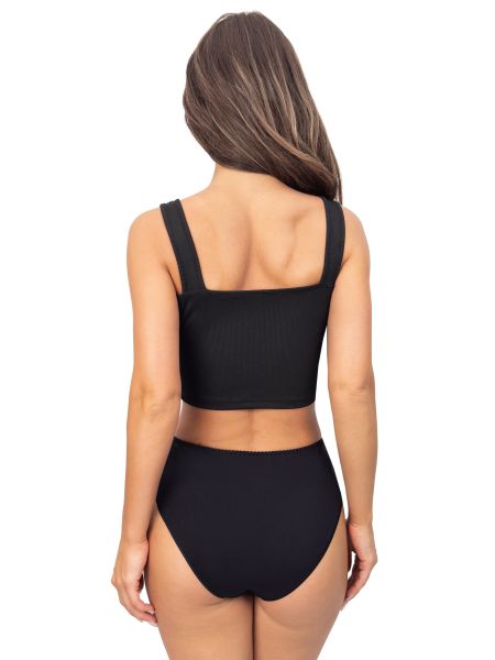 Women's high-waisted panties - 244 black - 4