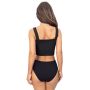 Women's high-waisted panties - 244 black - 5