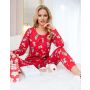 Women's cotton Christmas pajamas - Bear long - 2